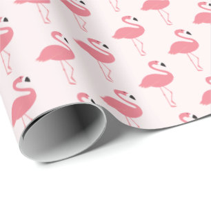 Pink Flamingo Muster Geschenkpapier