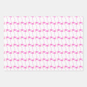 Pink Flamingo Muster Geschenkpapier Set (Vorderseite 2)
