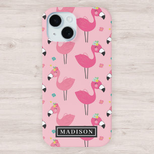 Pink Flamingo Muster Individuelle Name Template Case-Mate iPhone Hülle