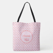 Pink Flamingo Muster Kleine Prinzessin anpassen Tasche (Rückseite)