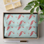 Pink Flamingo Muster - Kunstteppich Seidenpapier (Geschenk)