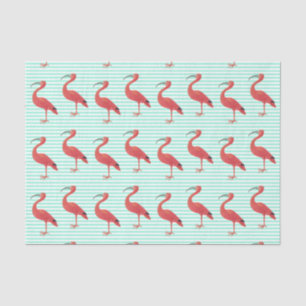 Pink Flamingo Muster - Kunstteppich Seidenpapier