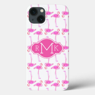 Pink Flamingo Muster Monogramm Case-Mate iPhone Hülle