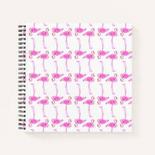 Pink Flamingo Muster Notizblock