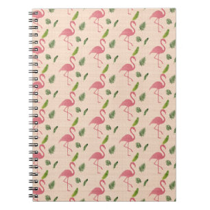 Pink Flamingo Muster Notizblock