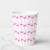 Pink Flamingo Muster Pappbecher (Vorderseite)