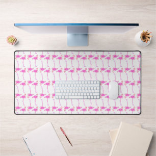 Pink Flamingo Muster Schreibtischunterlage