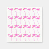 Pink Flamingo Muster Serviette (Vorderseite)