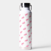 Pink Flamingo Muster Trinkflasche (Vorne)