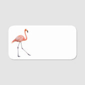 Pink Flamingo Namensschild (Vorderseite)