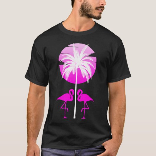 Pink Flamingo Nature T-Shirt (Vorderseite)