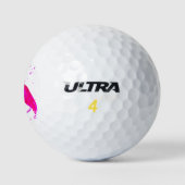 Pink Flamingo Niedlich Giro Tropical Bird Beach Golfball (Logo)