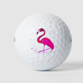 Pink Flamingo Niedlich Giro Tropical Bird Beach Golfball (Vorderseite)