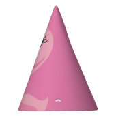 Pink Flamingo Niedlich Tropical 1. Geburtstag Partyhütchen (Rechts)