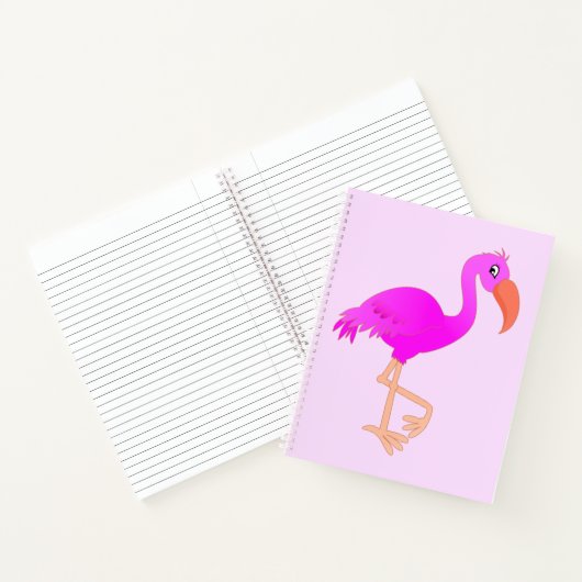 Pink Flamingo-Notebook Notizblock (Innenseite)