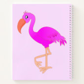 Pink Flamingo-Notebook Notizblock (Rückseite)