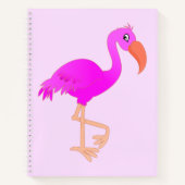 Pink Flamingo-Notebook Notizblock (Vorderseite)