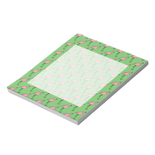 Pink Flamingo Notepad Geschenk Notizblock (Rotiert)