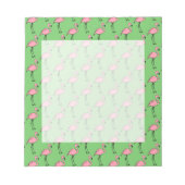 Pink Flamingo Notepad Geschenk Notizblock (Vorderseite)