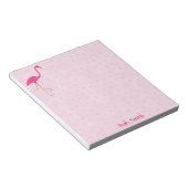 Pink Flamingo Notepad Notizblock (angewinkelt)