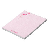 Pink Flamingo Notepad Notizblock (Rotiert)