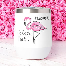 Pink Flamingo Oh Flock Ich bin 50 Geburtstag Custo