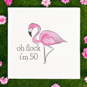 Pink Flamingo Oh Flock Ich bin 50 Serviette