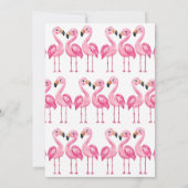 Pink Flamingo Onederland Sommer 1. Geburtstag Part Einladung (Rückseite)