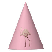 Pink Flamingo Painting Party Hat Partyhütchen (Vorderseite)