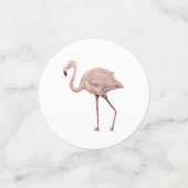 Pink Flamingo Painting Party Konfetti (Klein Vorderseite)