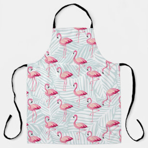 Pink Flamingo & Palm Blätter - Niedlich Schürze