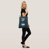 Pink Flamingo Palmen und Blumensukkulturen Tasche (Am Model)