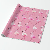Pink Flamingo Paradise: Wasserfarben Muster Geschenkpapier (Ungerollt)