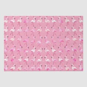 Pink Flamingo Paradise: Wasserfarben Muster Seidenpapier