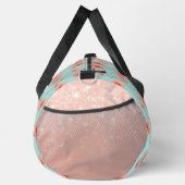 Pink Flamingo Paradise Watercolor Pattern Duffle Bag (Rechts)