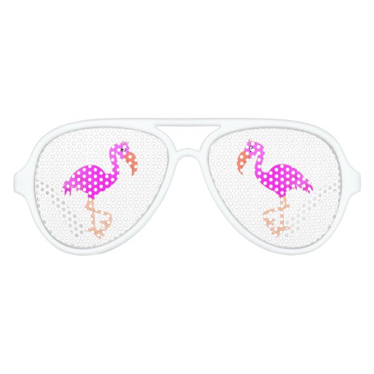 Pink Flamingo Party Sonnenbrille (Vorderseite)