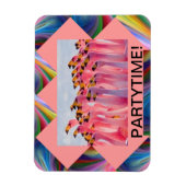 PINK FLAMINGO PARTYTITIE MAGNET (Vertikal)