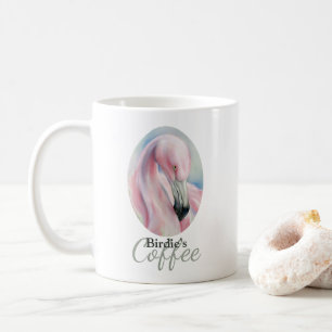Pink Flamingo Pasta Personalisiert Kaffeetasse