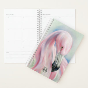 Pink Flamingo Pasta Personalisiert Planer
