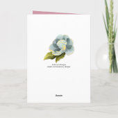 Pink Flamingo Pastel Art Geburtstag Karte (Rückseite)