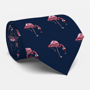 Pink Flamingo Pattern Wein Drink Niedlich Krawatte