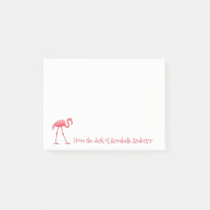 Pink Flamingo Personalisieren Post-it-Notizen Post-it Klebezettel