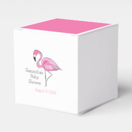 Pink Flamingo Personalisiert Baby Dusche Geschenkschachtel