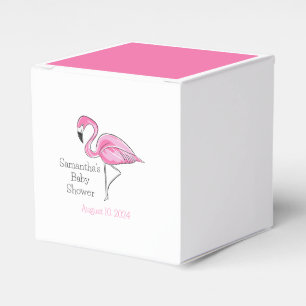 Pink Flamingo Personalisiert Baby Dusche Geschenkschachtel