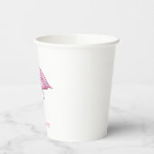Pink Flamingo Personalisiert Baby Dusche Pappbecher (Links)