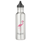Pink Flamingo Personalisiert Bridesmaids Gift Edelstahlflasche (Links)