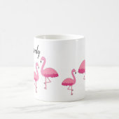 Pink Flamingo Personalisiert Coffee Tasse (Mittel)