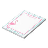 Pink Flamingo Personalisiert Notepad Notizblock (Rotiert)