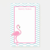 Pink Flamingo Personalisiert Post-it Notepad Post-it Klebezettel (Vorderseite)