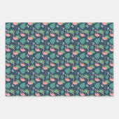 Pink Flamingo Personalisiert Wrapping Paper Sheets Geschenkpapier Set (Vorderseite 3)